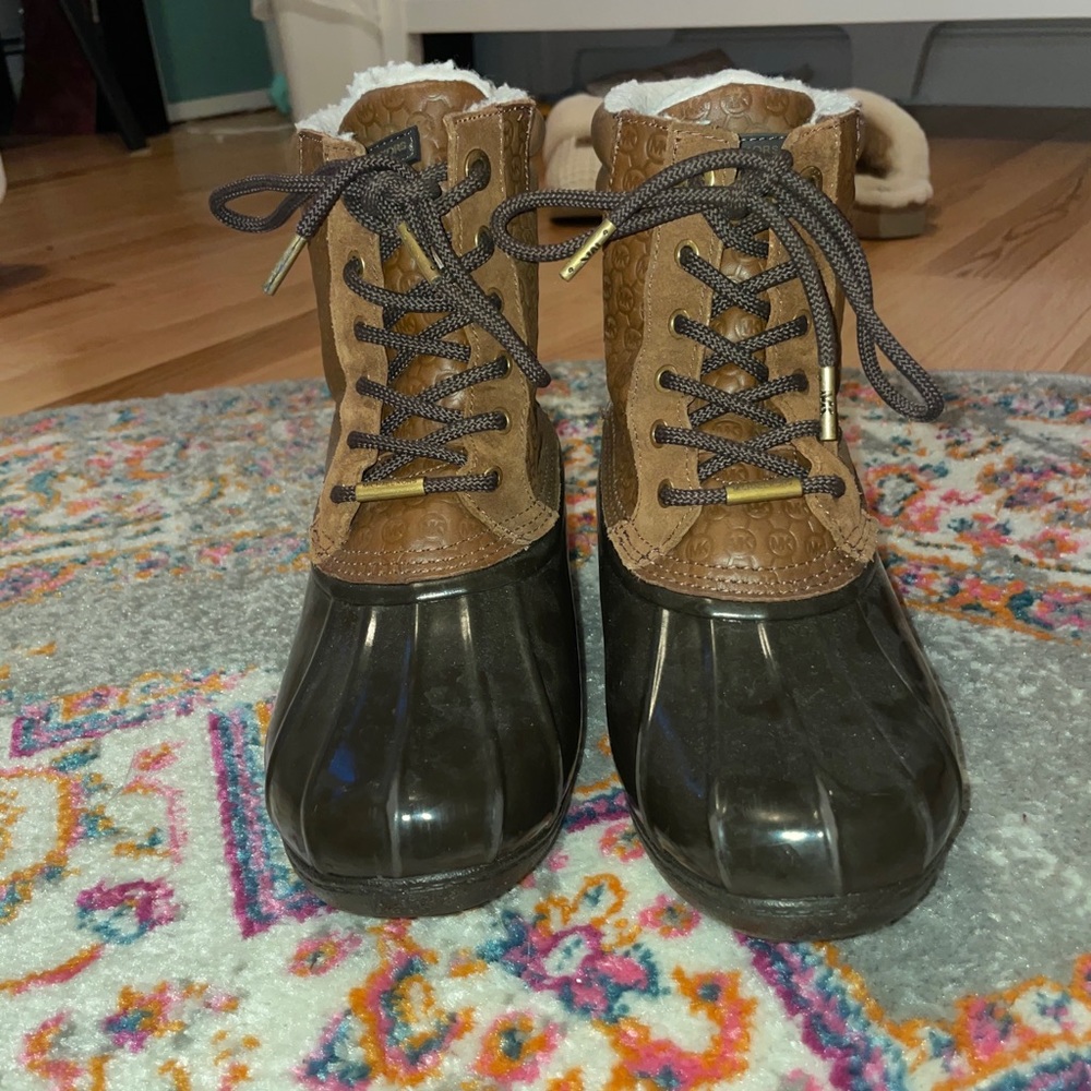 Michael Kors Brown Duck Boots